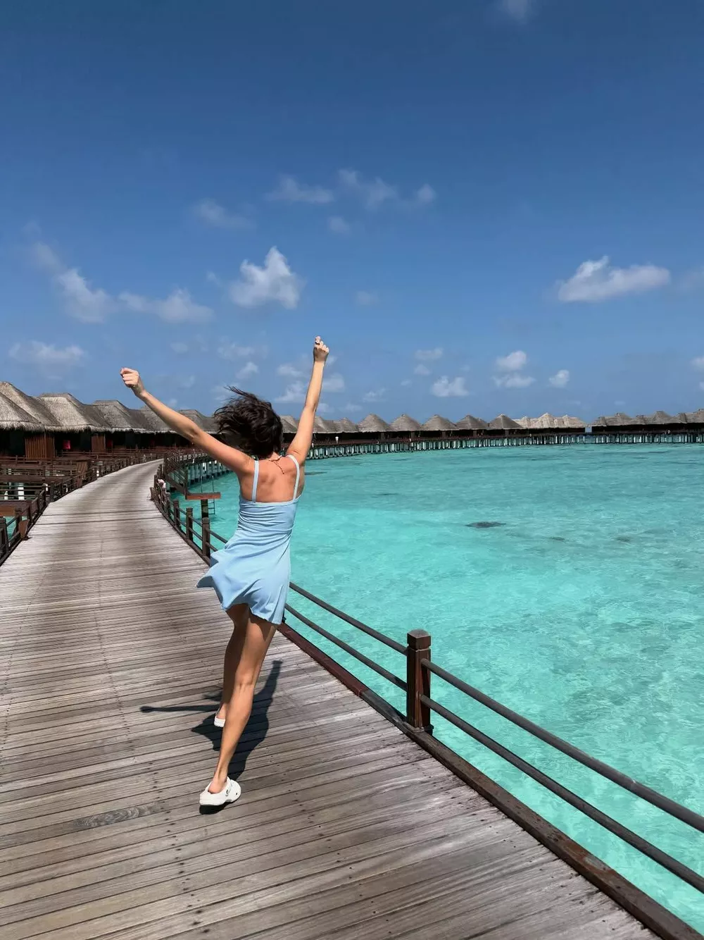 Cтася Милославская проводит романтический отпуск с возлюбленным на Мальдивах