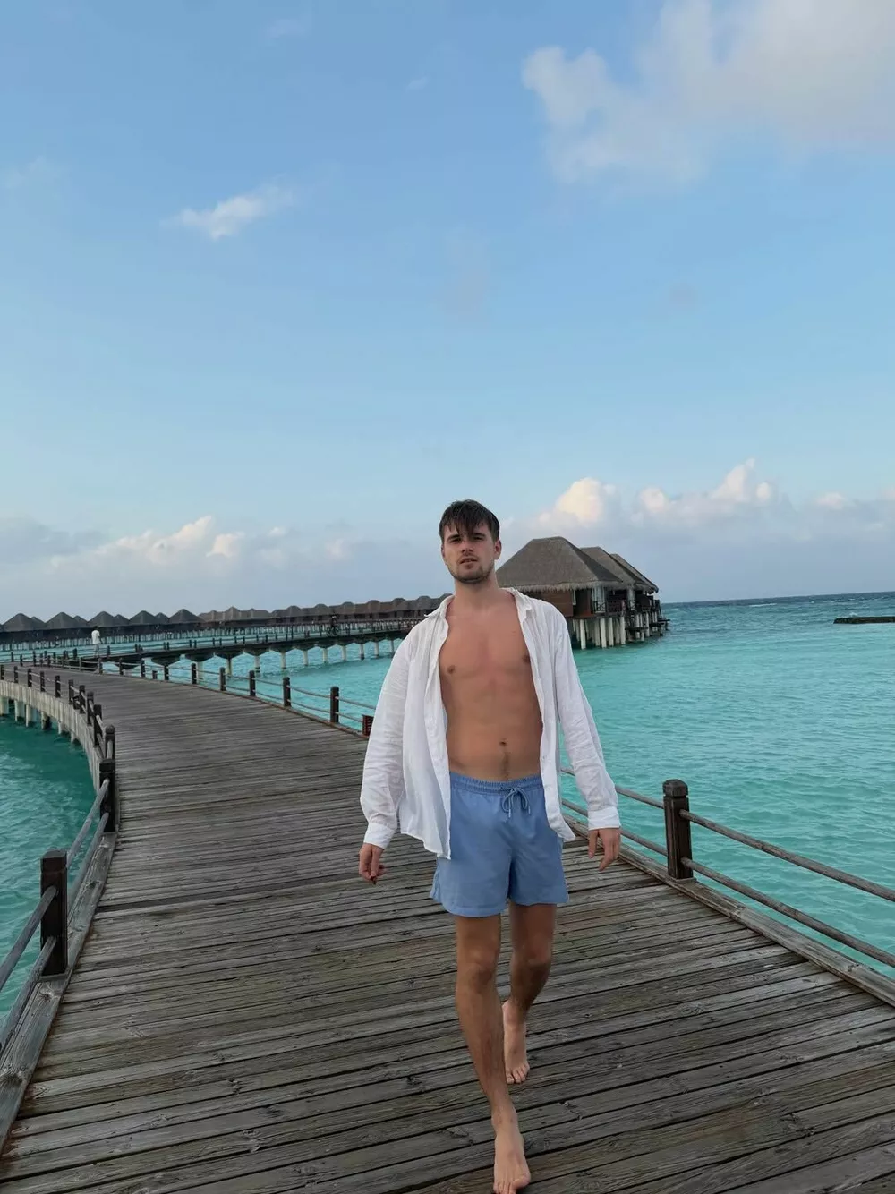 Cтася Милославская проводит романтический отпуск с возлюбленным на Мальдивах