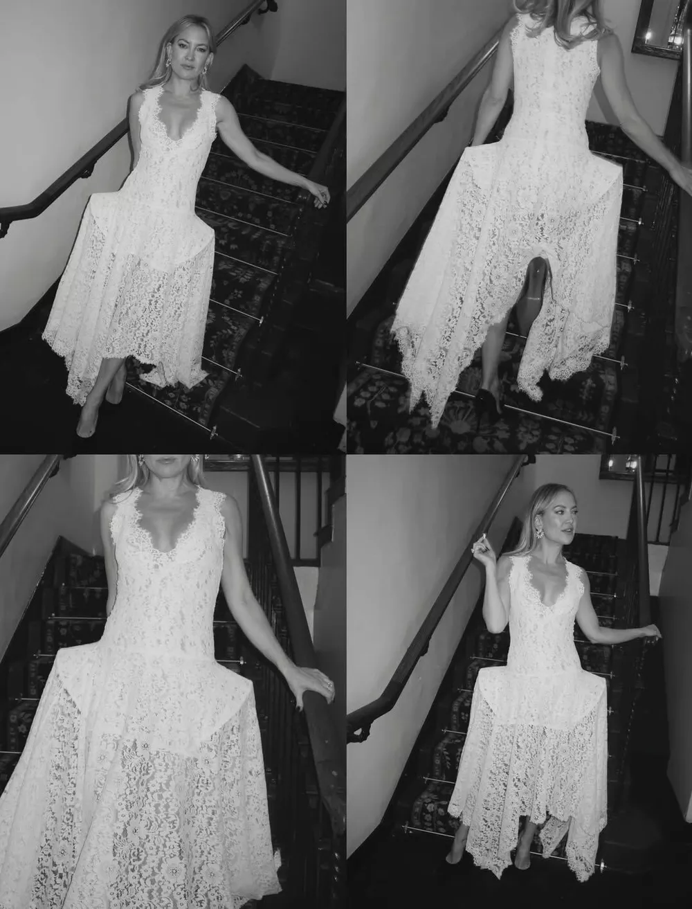 Кейт Хадсон посетила вечеринку "Золотого глобуса" в белых кружевах