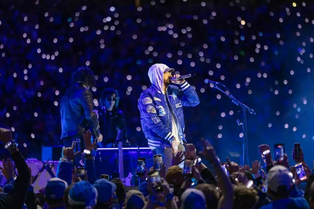 Внук Эминема впервые побывал на его стадионном концерте