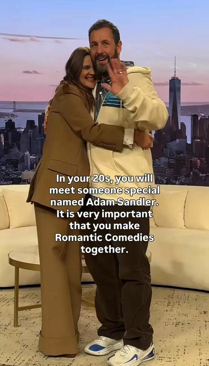 Дрю Бэрримор дерзко прервала интервью с Адамом Сэндлером – почему