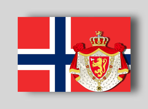 Норвегия флаг и герб. Королевство Норвегия флаг. Норвегия герб флаг столица. Королевство Норвегия герб.
