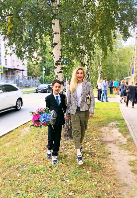 Анастасия Гребенкина с сыном Иваном