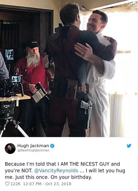 Фото из Twitter Хью Джекмана