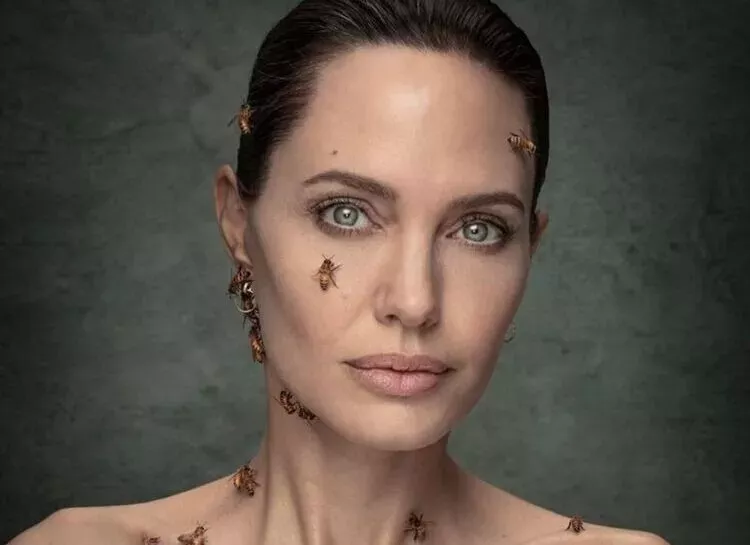Анджелина Джоли снялась с роем пчел, чтобы привлечь внимание к проблеме их вымирания
