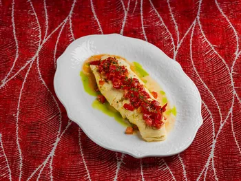 Омлет с фетой и томатами руб