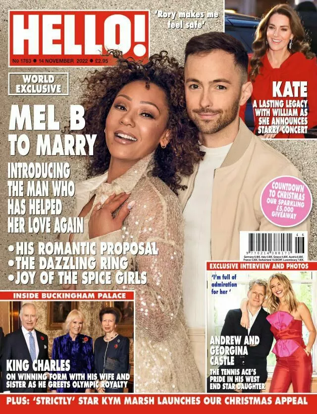 Мелани Би с женихом на обложке журнала