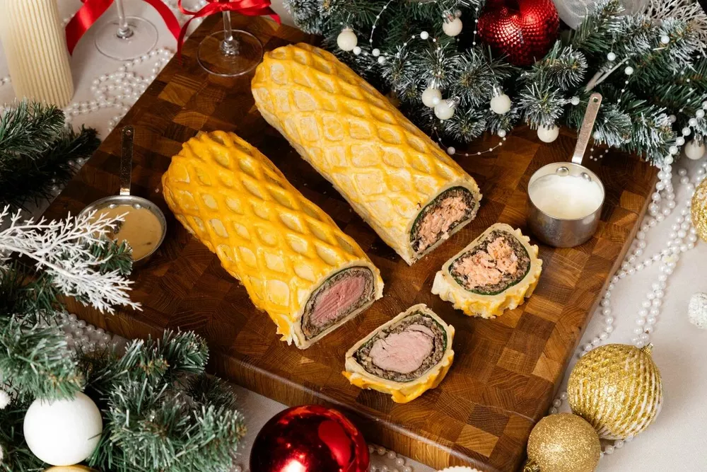 “Веллингтон” с говядиной или лососем