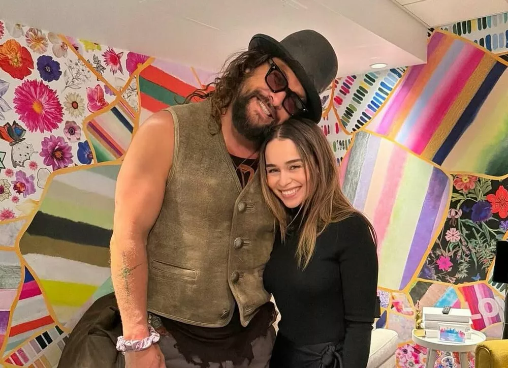 Джейсон Момоа и Эмилия Кларк воссоединились спустя 15 лет после Игры престолов