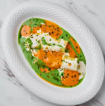 Каннеллони с осьминогом и креветкой