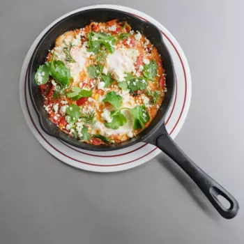 Зеленый омлет с брокколи 