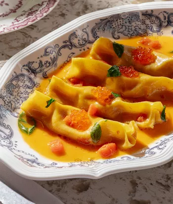 Карамелле с крабом