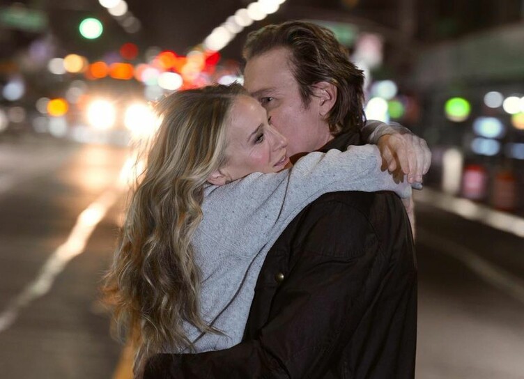 Сара Джессика Паркер и Джон Корбетт страстно целуются на съемках продолжения "Секса в большом городе"