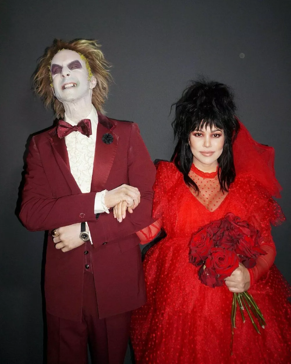 Кортни и Трэвис в костюмах на Хеллоуин