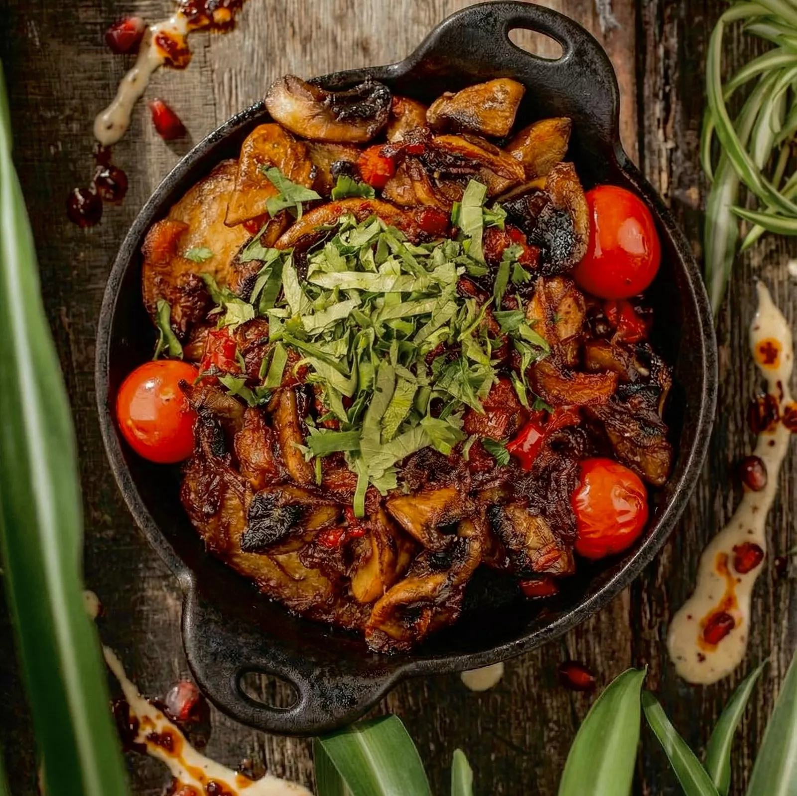 Оджахури с грибами