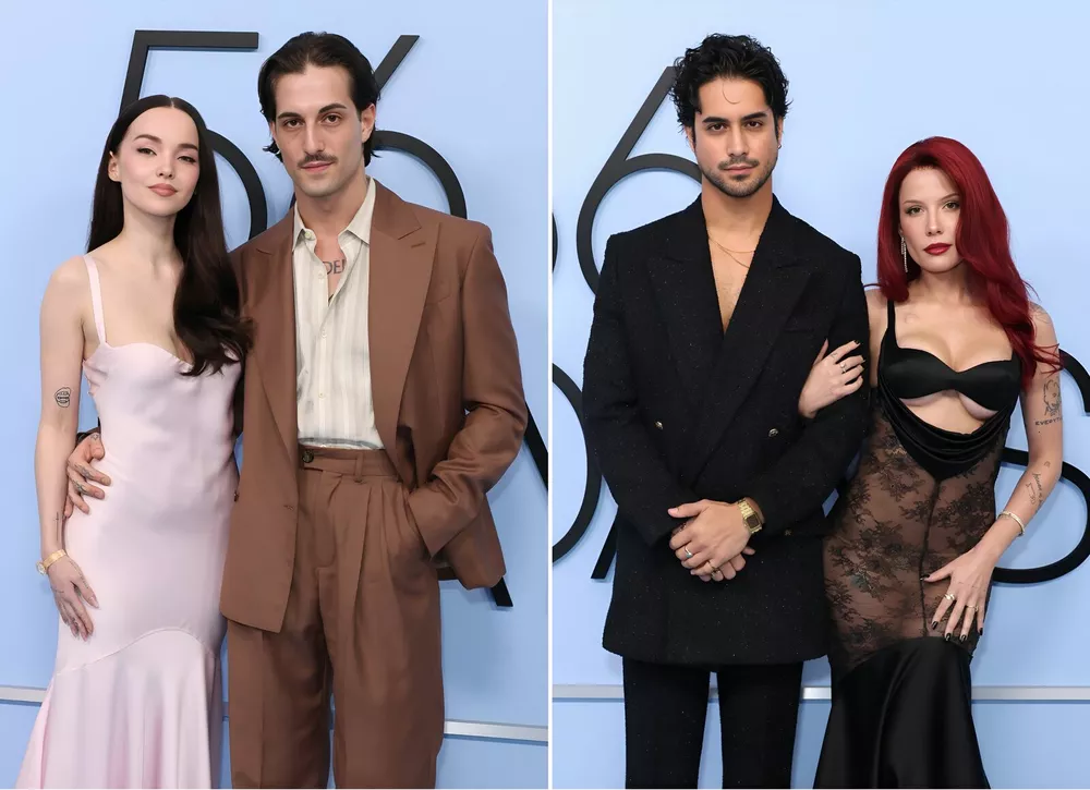 Лидер Måneskin Дамиано Давид с невестой и певица Холзи с женихом: звездные пары на премьере в ЛА