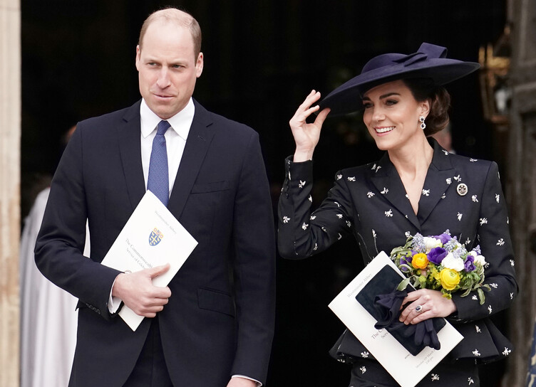 Принц Уильям и Кейт Миддлтон посетили службу в честь Дня Содружества