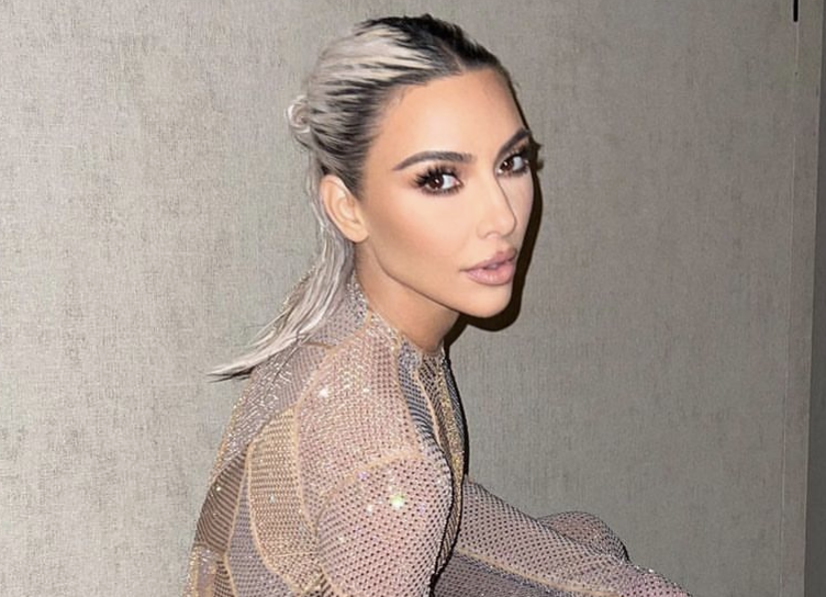 Cold for nothing: Kim Kardashian starred in a pink bikini on the beach