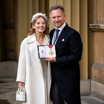 Джери Холлиуэлл с мужем Кристианом