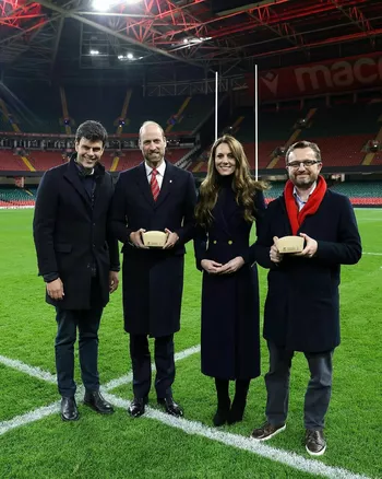 Чета Уэльских на спортивном мероприятии