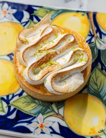 Тарталетка с лимонным курдом