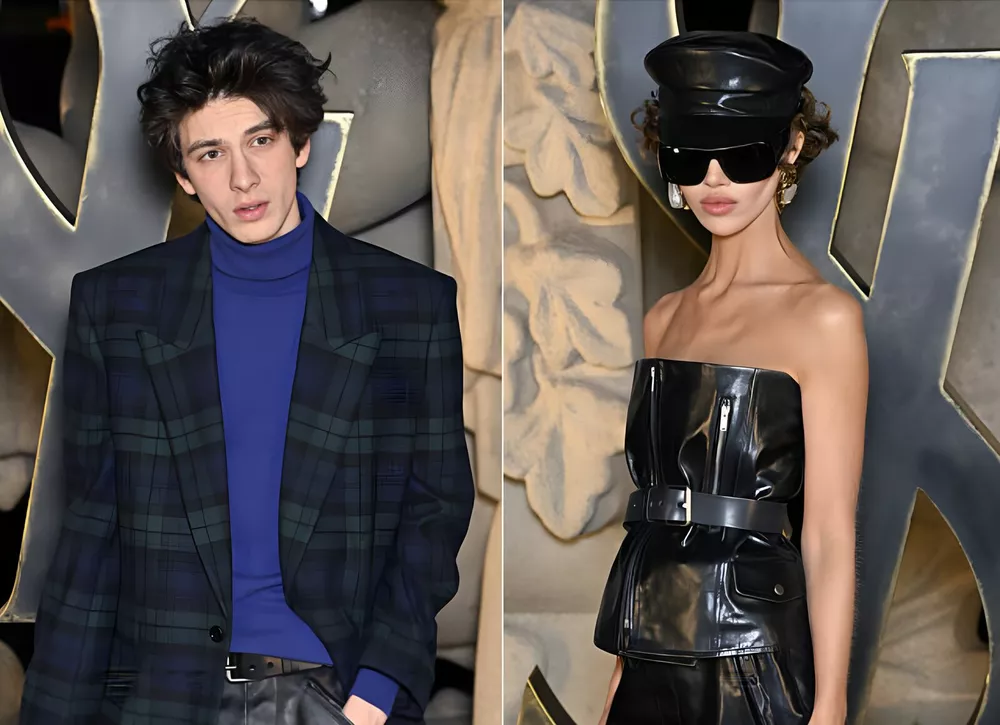 Белла Хадид, Марк Эйдельштейн и его предполагаемая девушка Надя Ли Коэн на Неделе моды в Париже