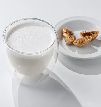 Инжирный раф с халвой