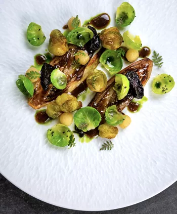 Карамелизированный гоячий эндивий