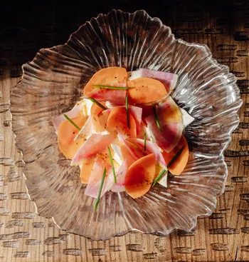 Карпаччо из разных овощей