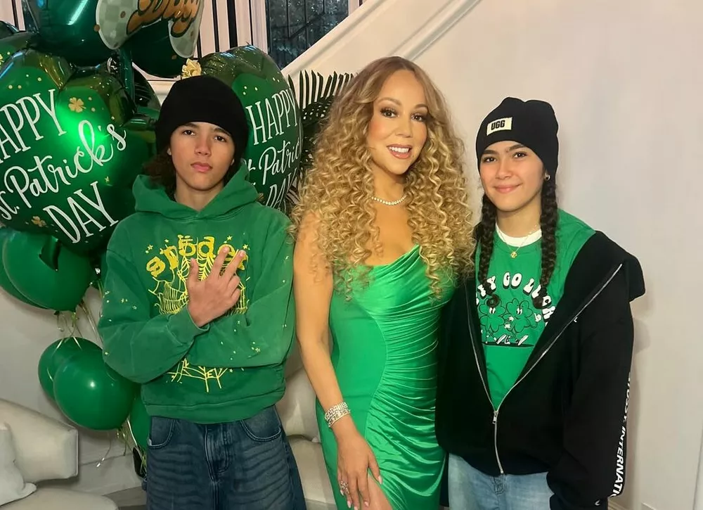 Мэрайя Кэри отметила с детьми День святого Патрика