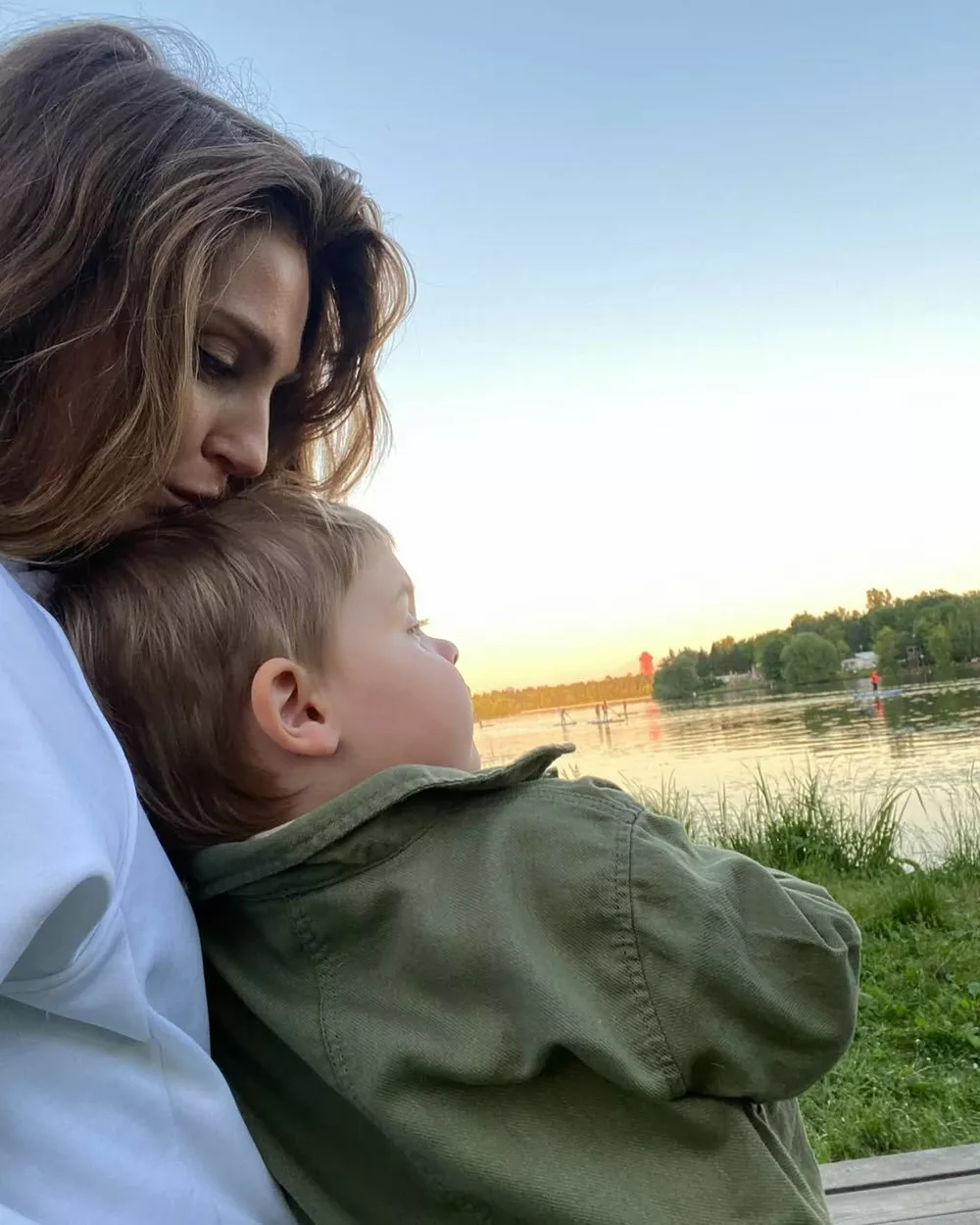 Саша Савельева с сыном