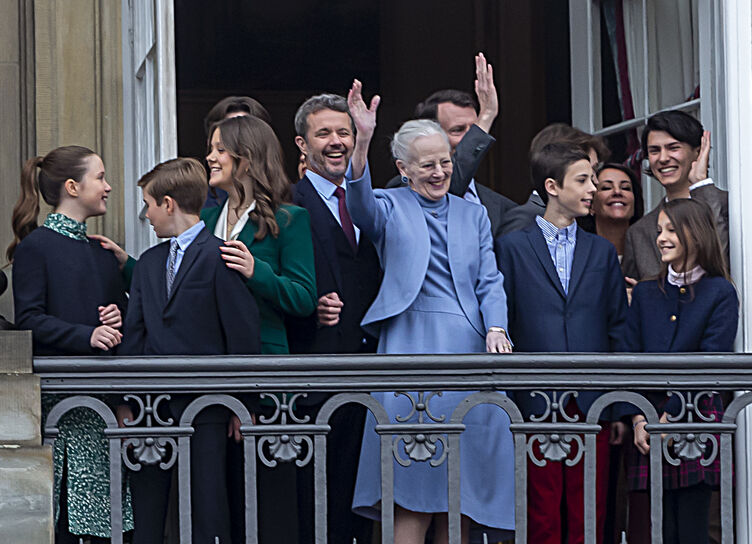 Queen Margrethe II celebrated her birthday surrounded by her grandchildren after stripping them of their titles