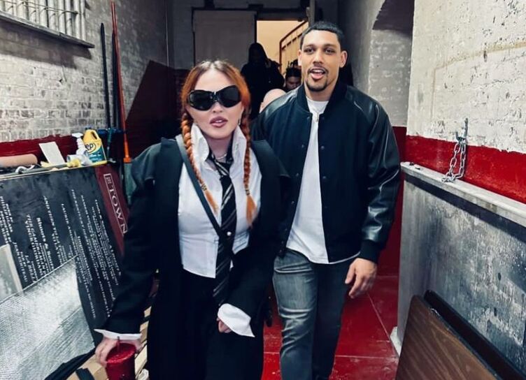 Madonna with a young boyfriend and children attended a piano concert in New York