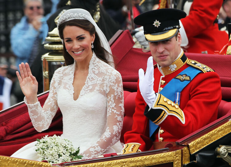 Happy together: Kate Middleton and Prince William celebrate their wedding anniversary