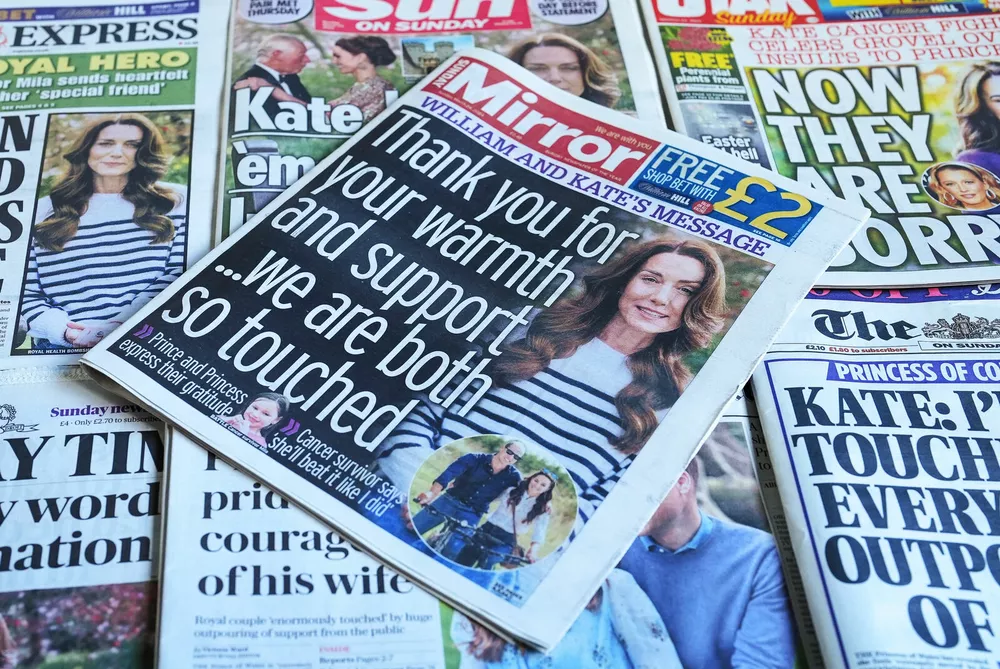 Кейт Миддлтон на первых полосах британской прессы