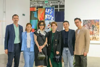 Евгения на выставке  Art Basel