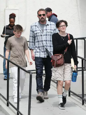 Бен Аффлек с детьми