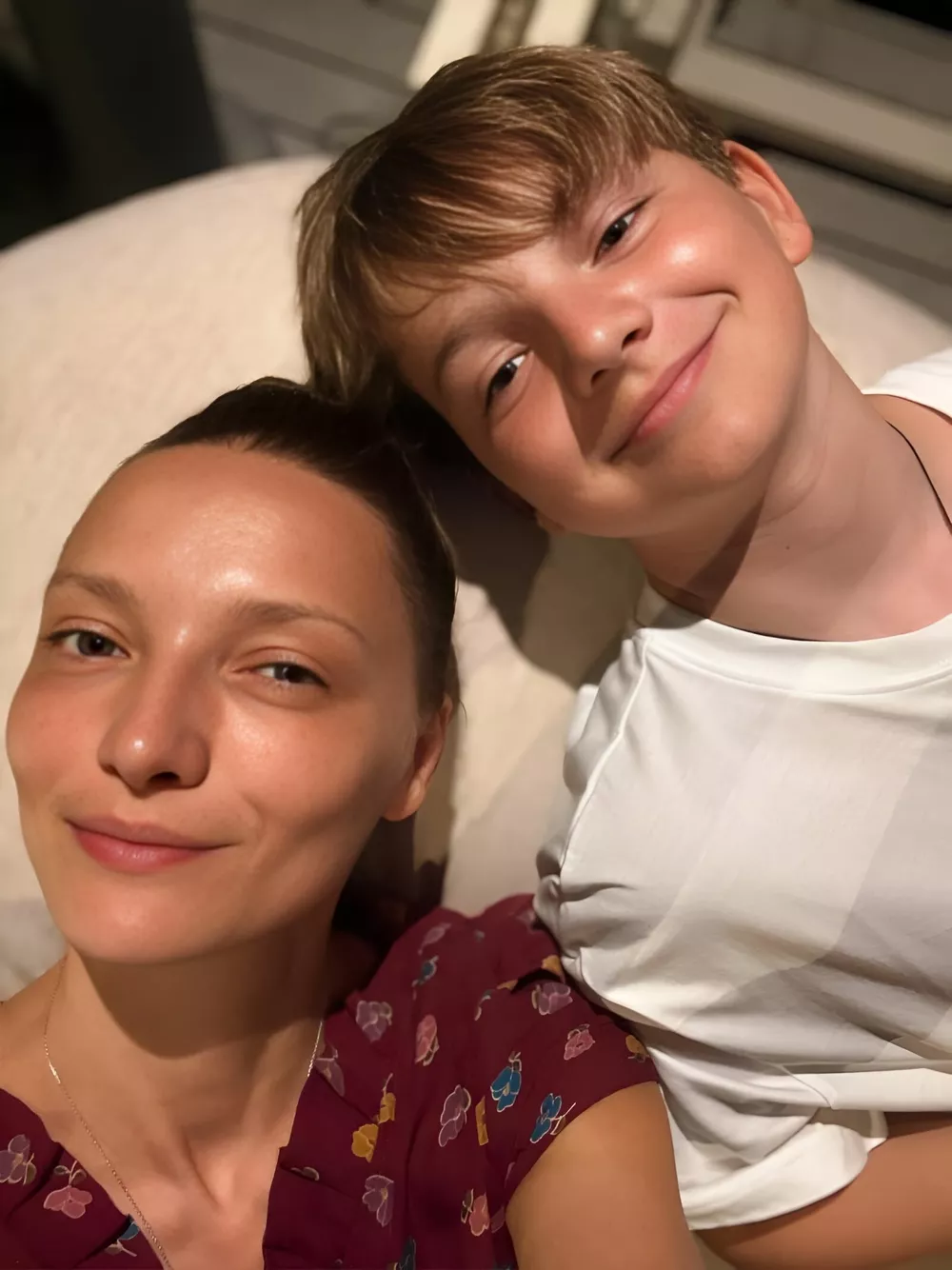 Екатерина Вилкова с сыном