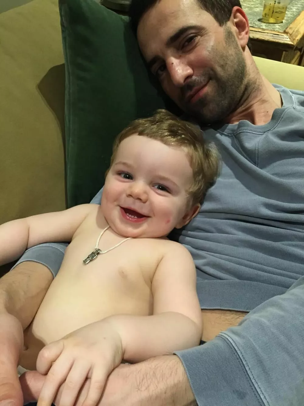 Илья Любимов с сыном