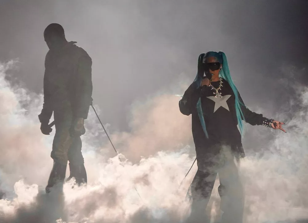 Канье Уэст выступил на одной сцене с дочерью Норт