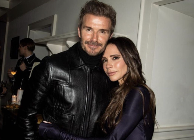 Victoria Beckham shared a candid shot of David