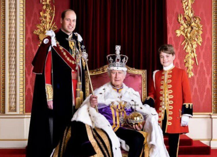 Three Kings: Charles III with his successors, Princes William and George, in a new official portrait