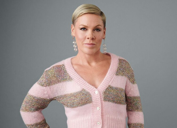 Pink is naked for a new photo taken by her husband
