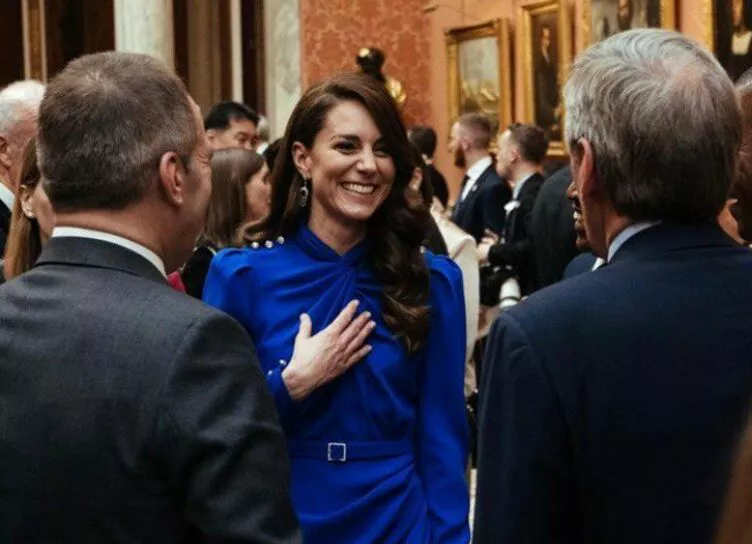 Кейт Миддлтон появилась на королевском приеме в платье за 500 долларов