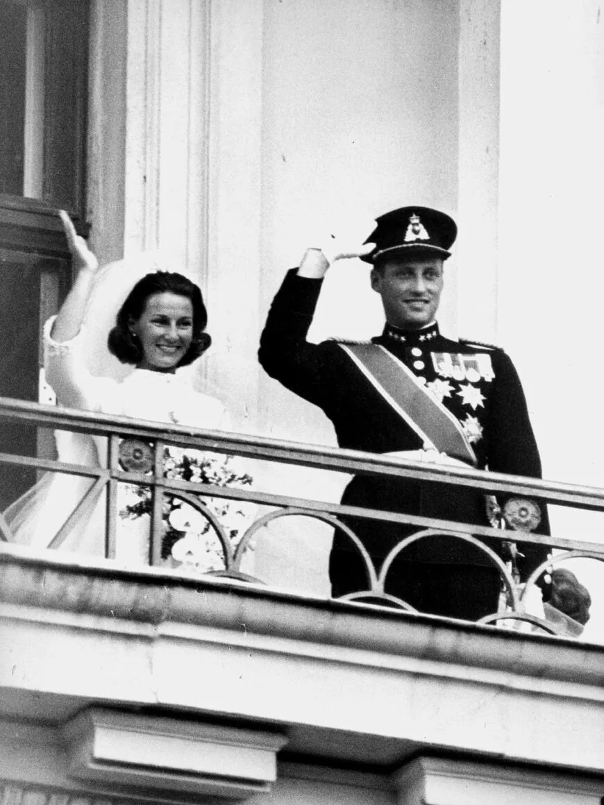 Харальд и Соня в день своей свадьбы 29 августа 1968 года