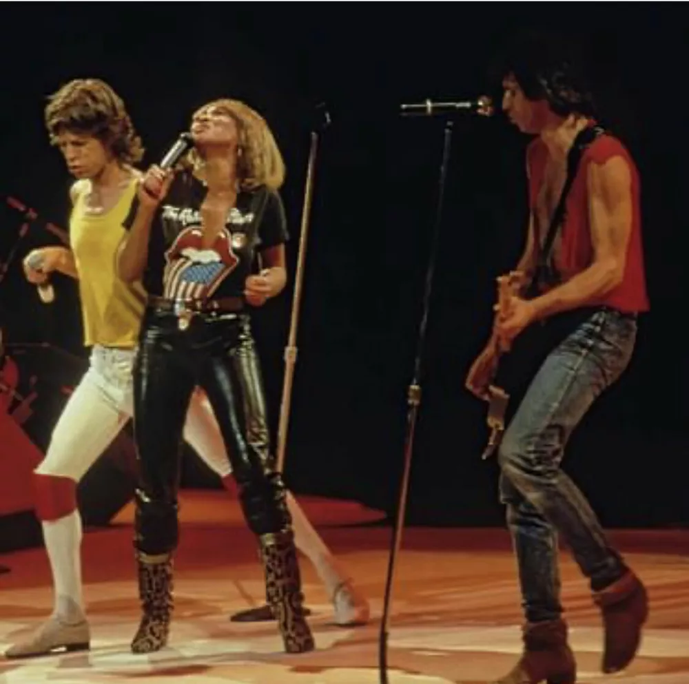 Тина Тернер на сцене с The Rolling Stones