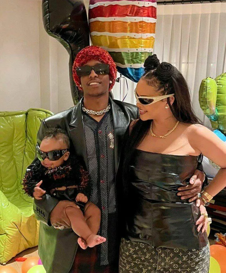 A$AP Rocky и Рианна с сыном