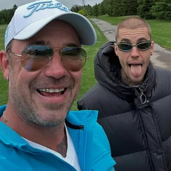 Бибер с отцом