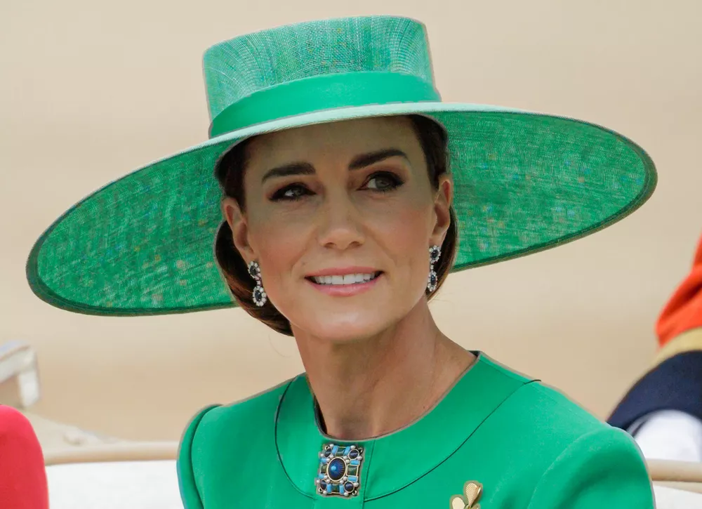 Кейт Миддлтон в безупречном зеленом на параде Trooping the Colour