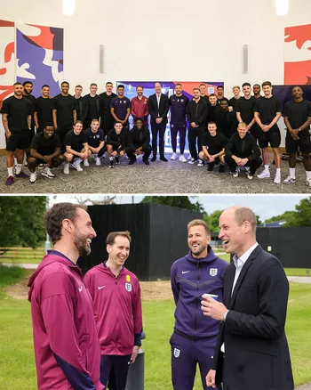 Уильям общается с игроками